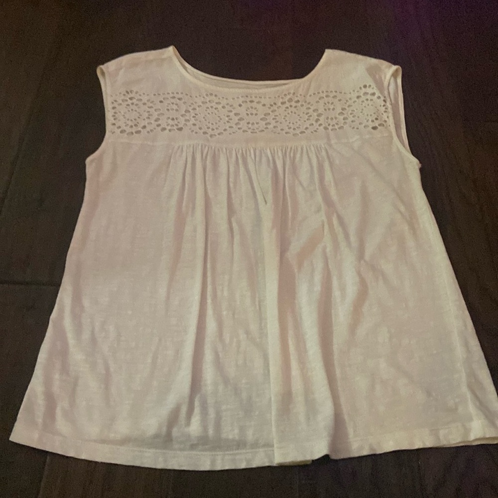 Ann Taylor Loft size M white top